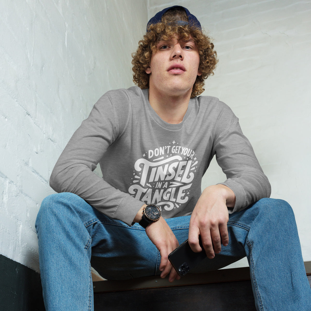 Don't Get Your Tinsel in a Tangle Sleeve Tee