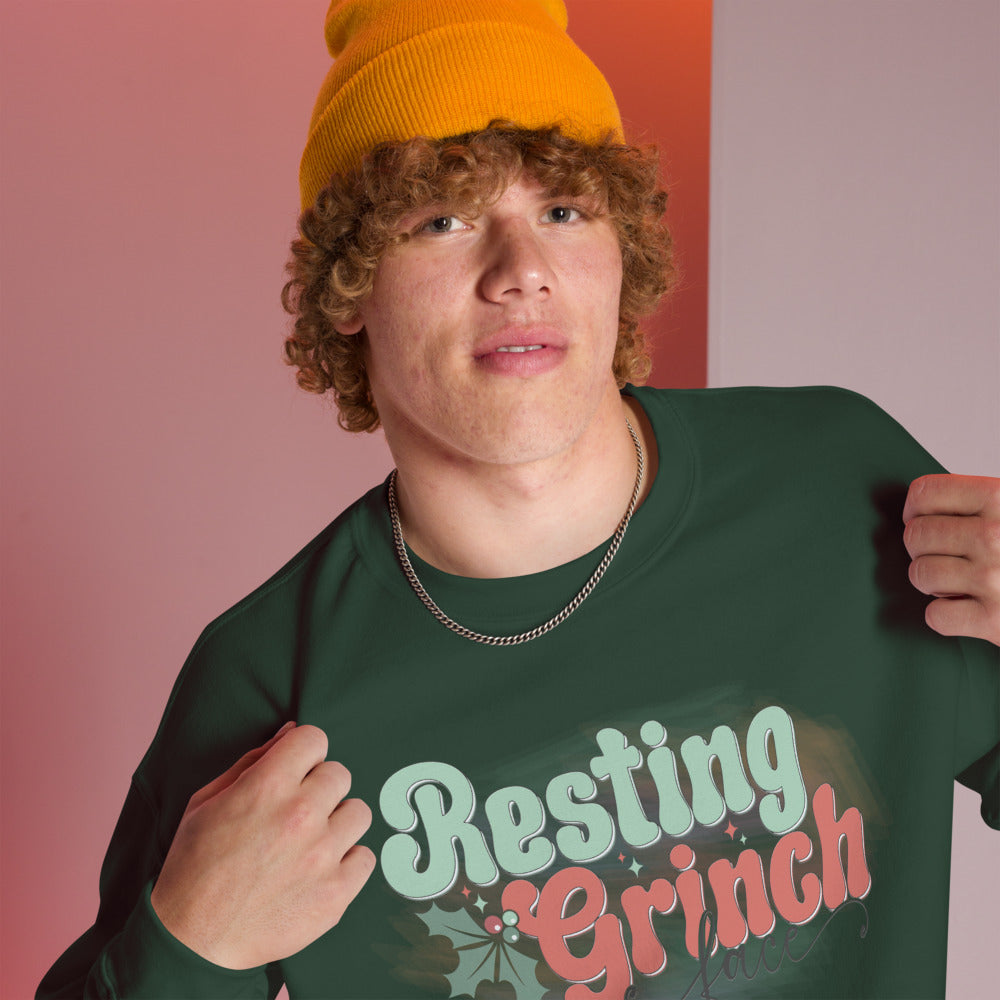 Resting Grinch Face Sweatshirt
