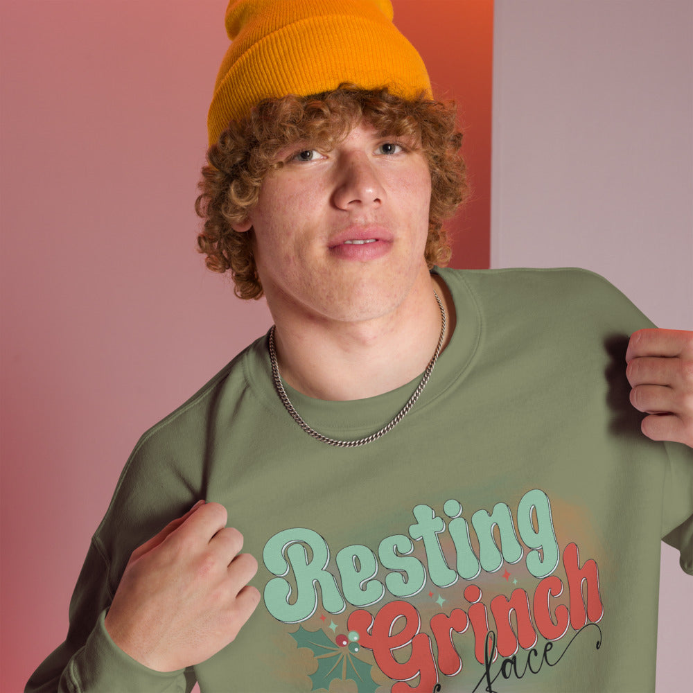 Resting Grinch Face Sweatshirt