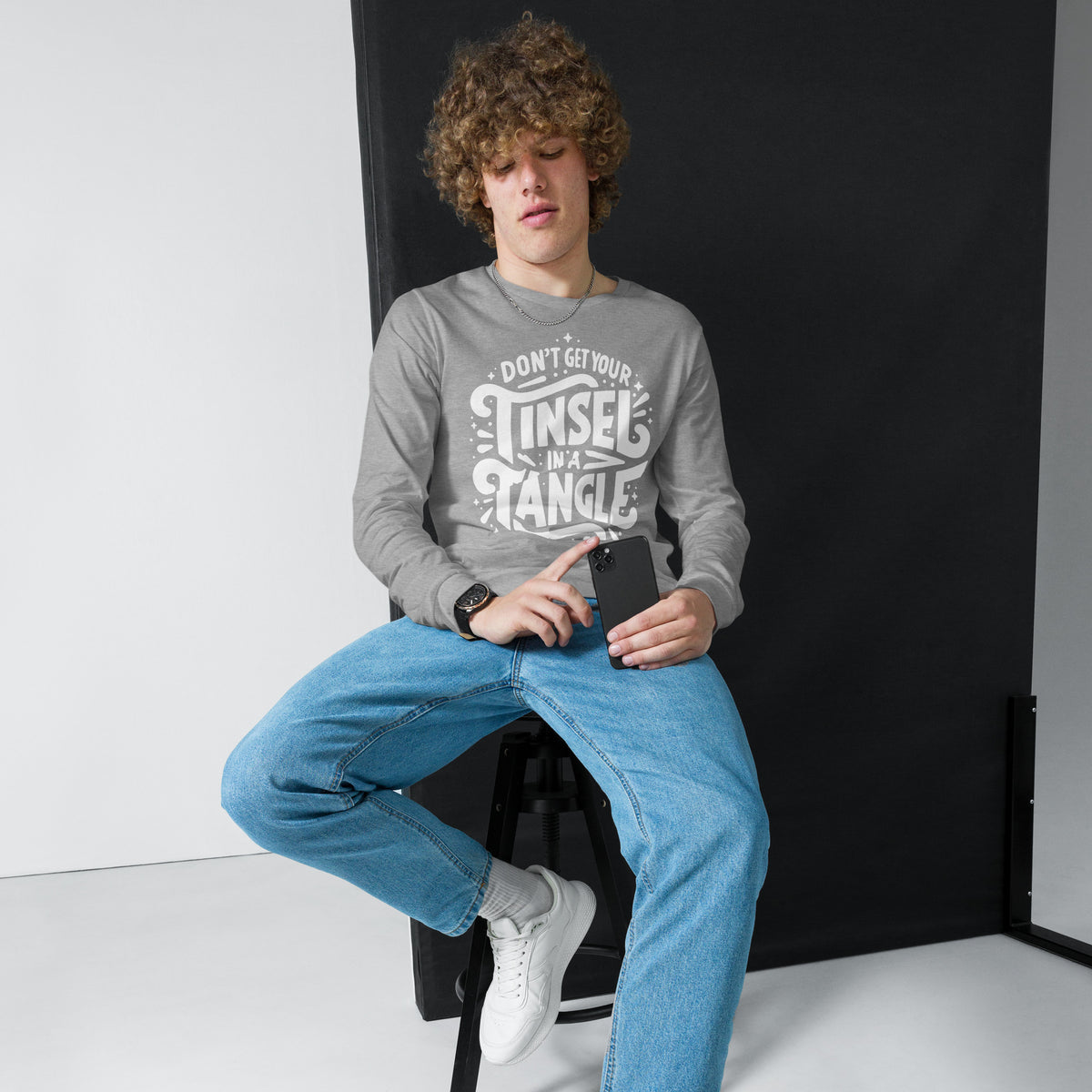 Don't Get Your Tinsel in a Tangle Sleeve Tee