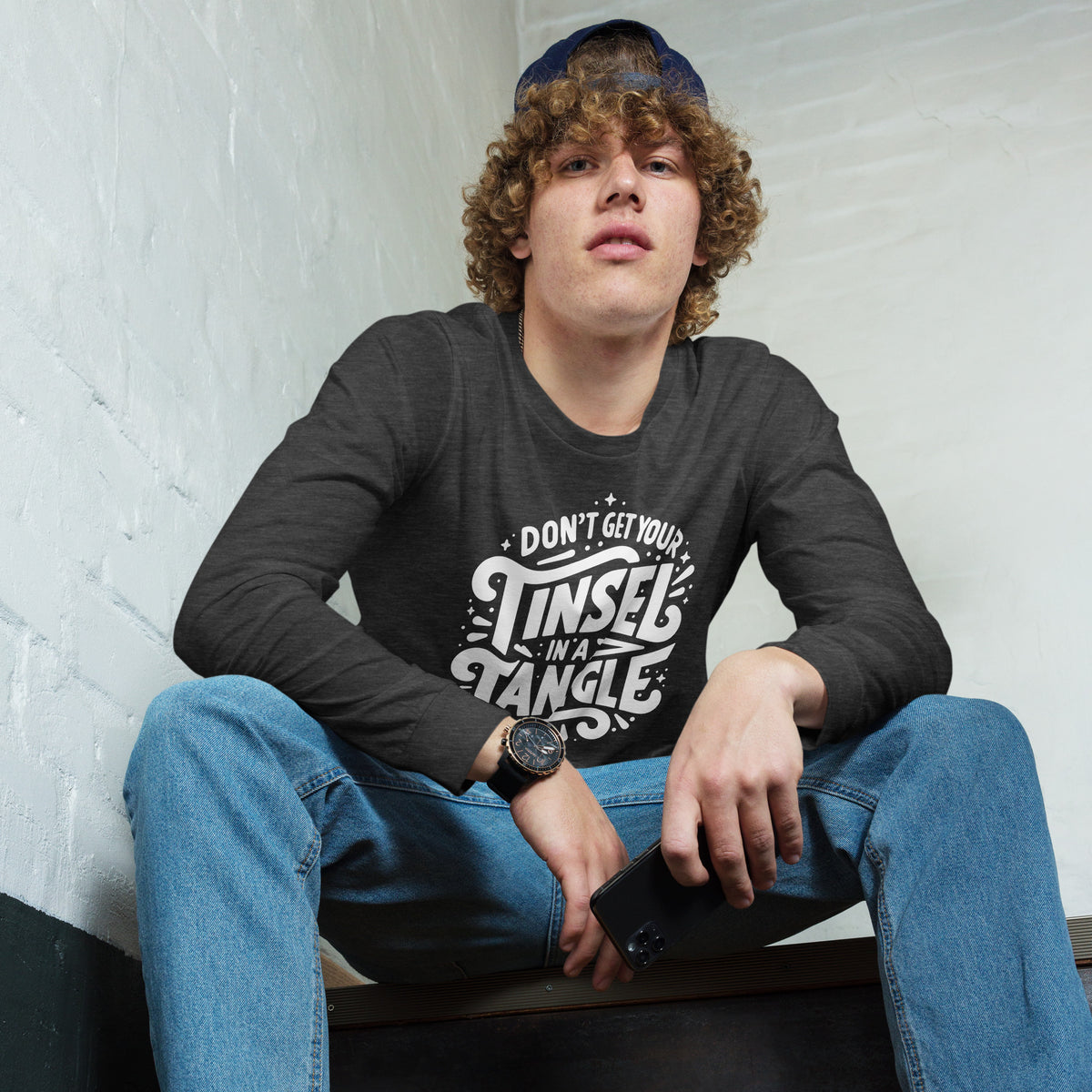Don't Get Your Tinsel in a Tangle Sleeve Tee