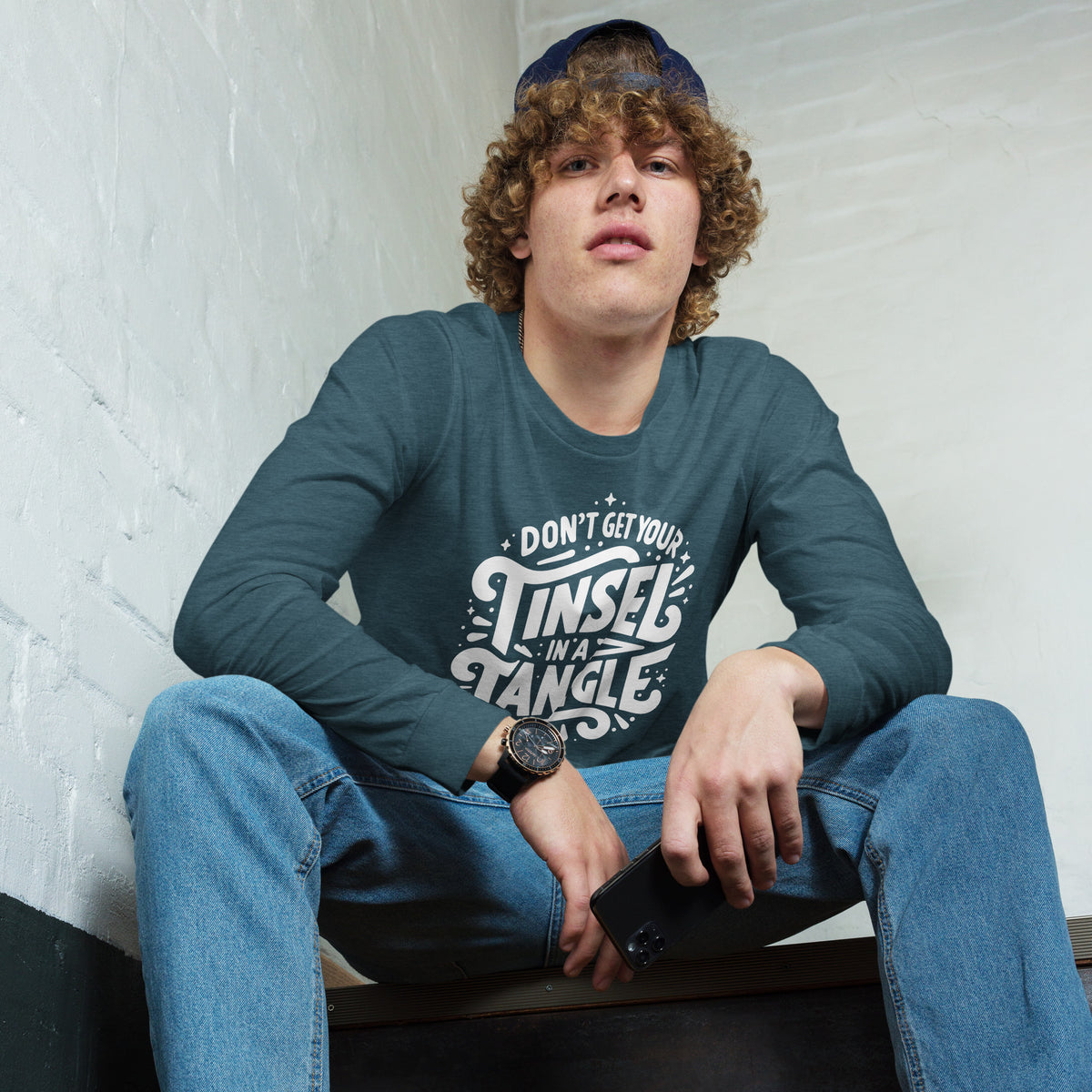 Don't Get Your Tinsel in a Tangle Sleeve Tee