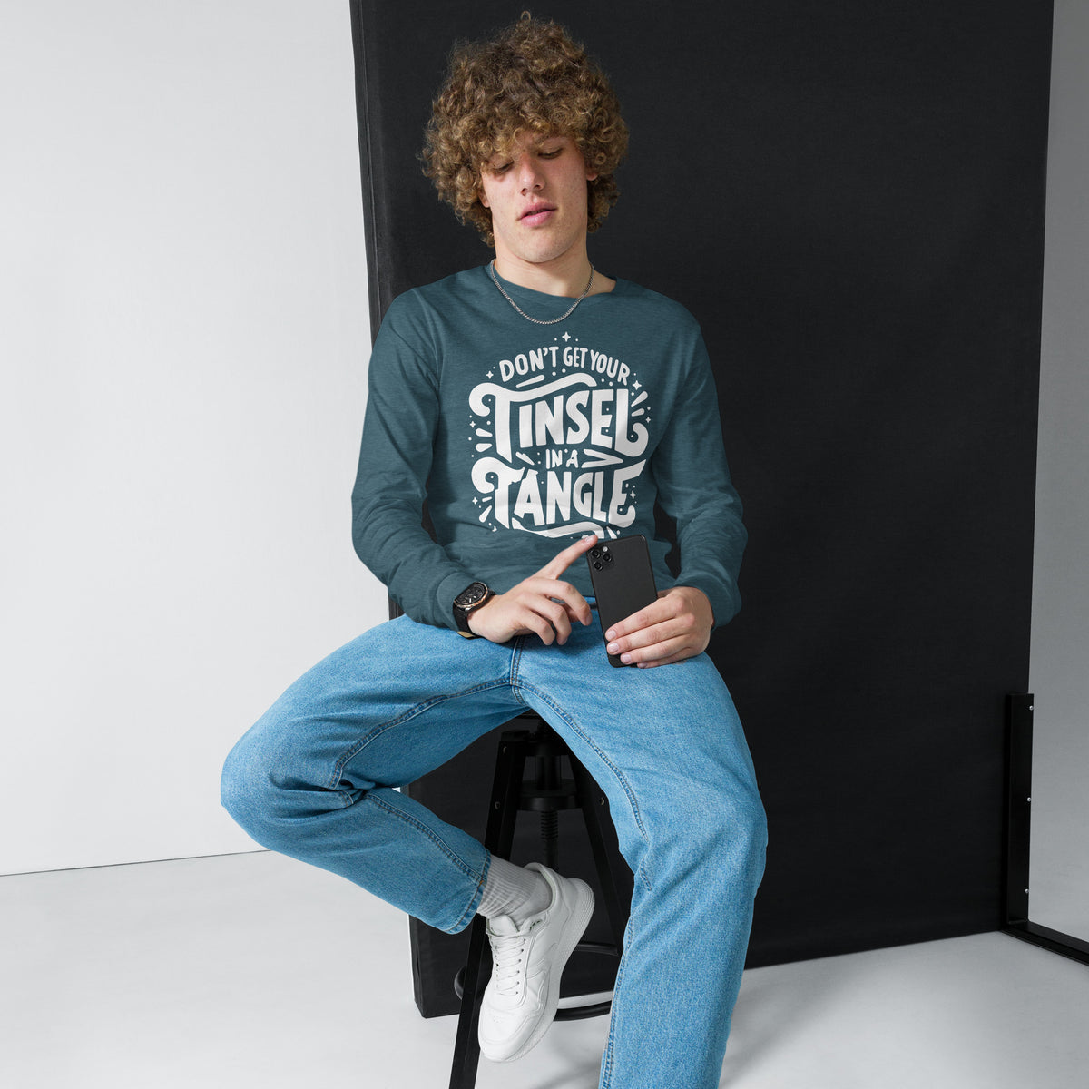 Don't Get Your Tinsel in a Tangle Sleeve Tee