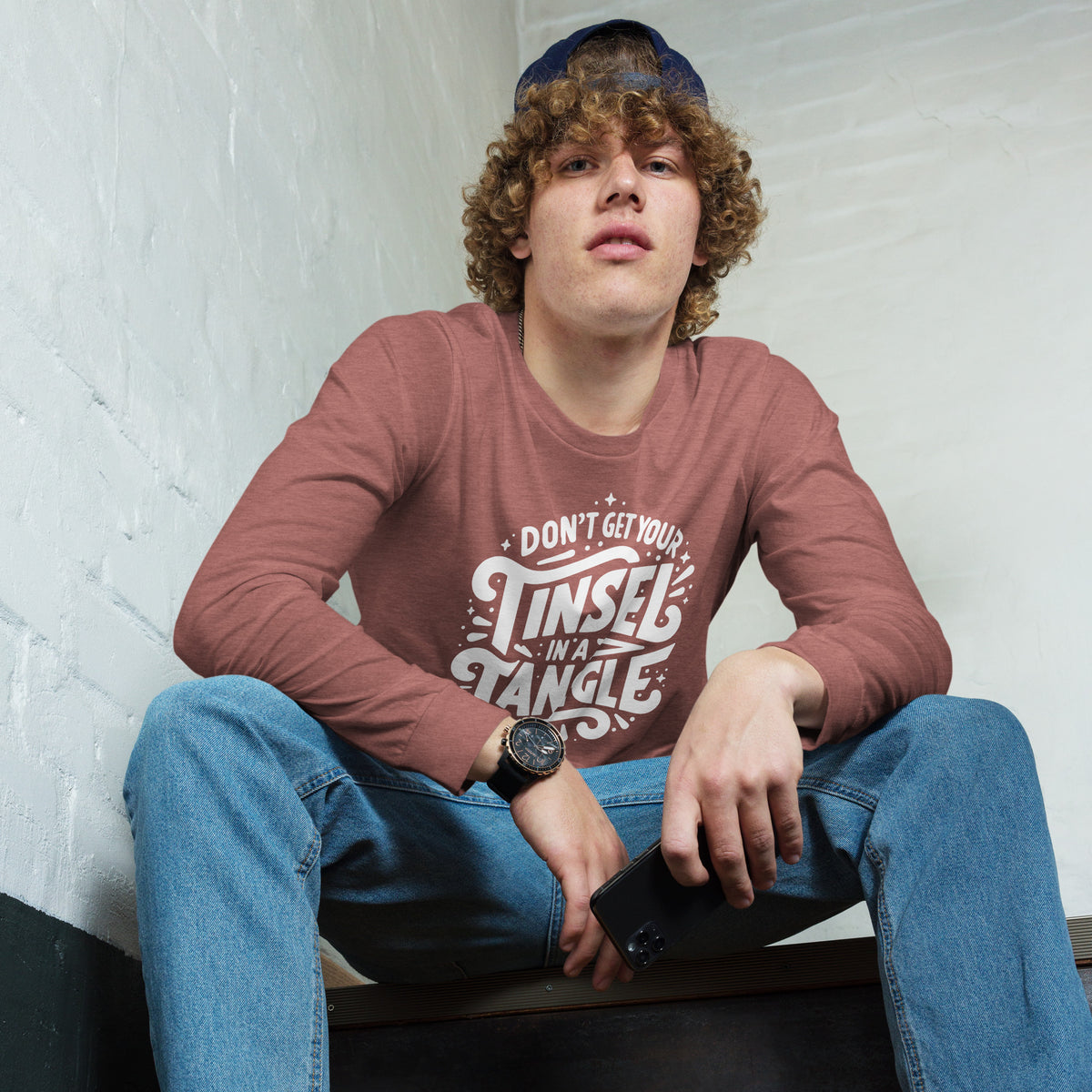 Don't Get Your Tinsel in a Tangle Sleeve Tee