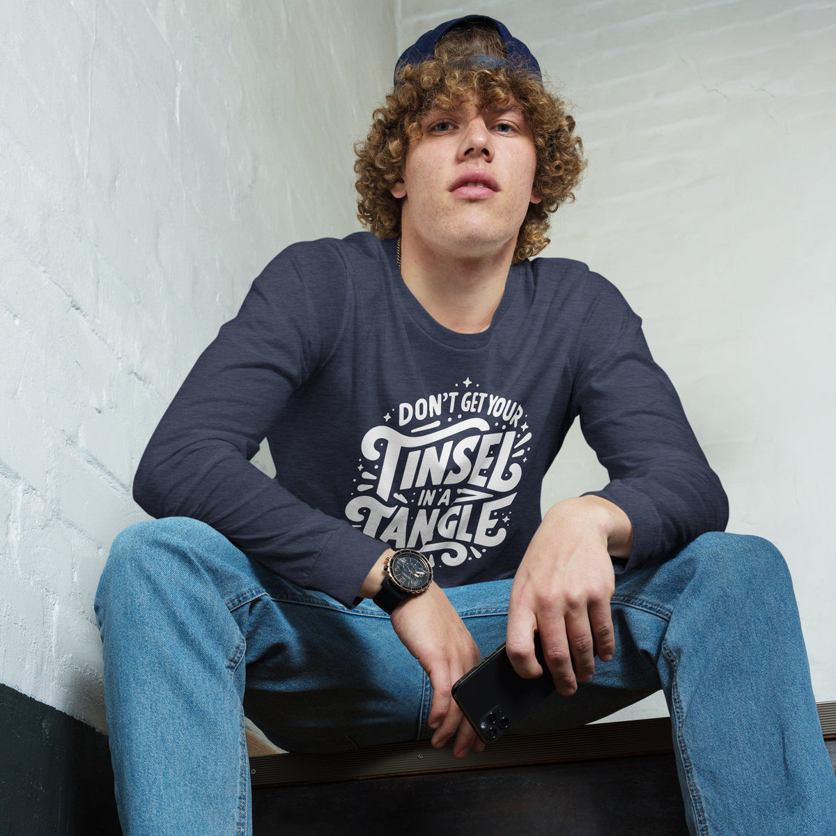 Don't Get Your Tinsel in a Tangle Sleeve Tee