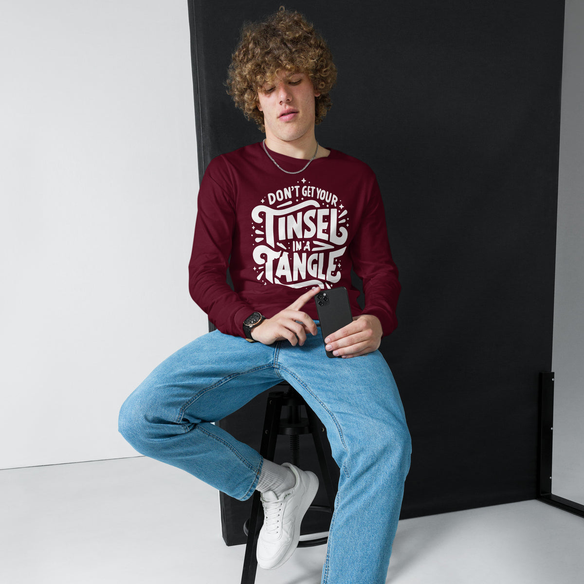 Don't Get Your Tinsel in a Tangle Sleeve Tee