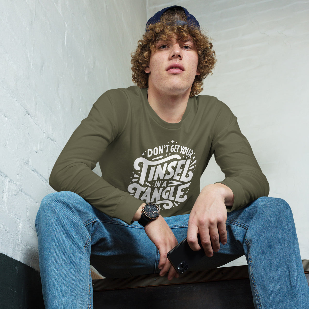 Don't Get Your Tinsel in a Tangle Sleeve Tee
