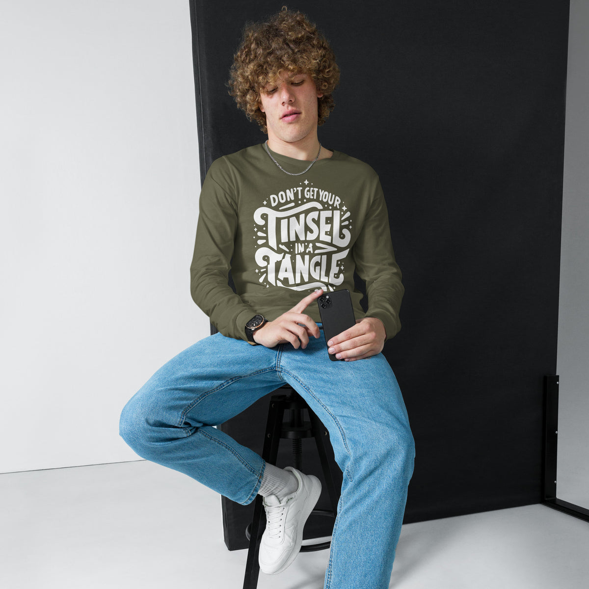 Don't Get Your Tinsel in a Tangle Sleeve Tee