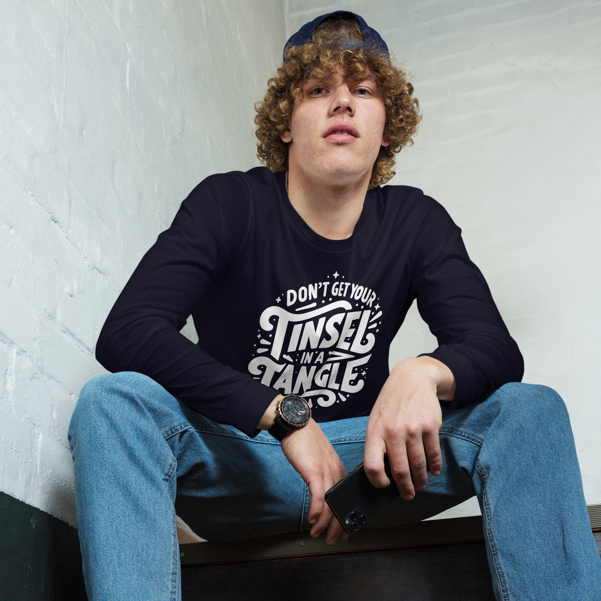 Don't Get Your Tinsel in a Tangle Sleeve Tee