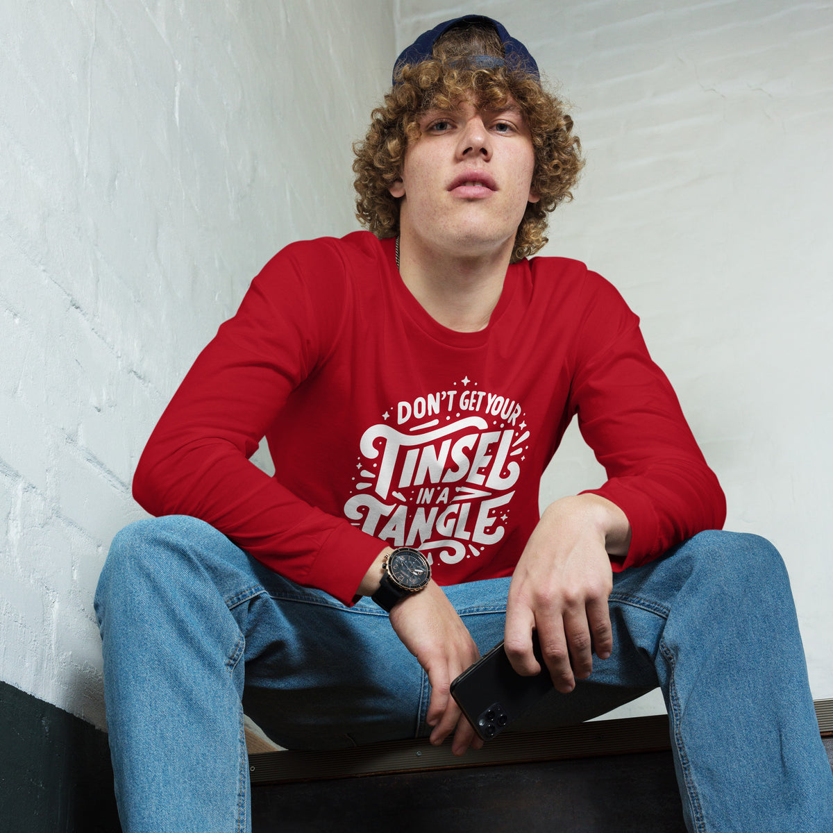Don't Get Your Tinsel in a Tangle Sleeve Tee