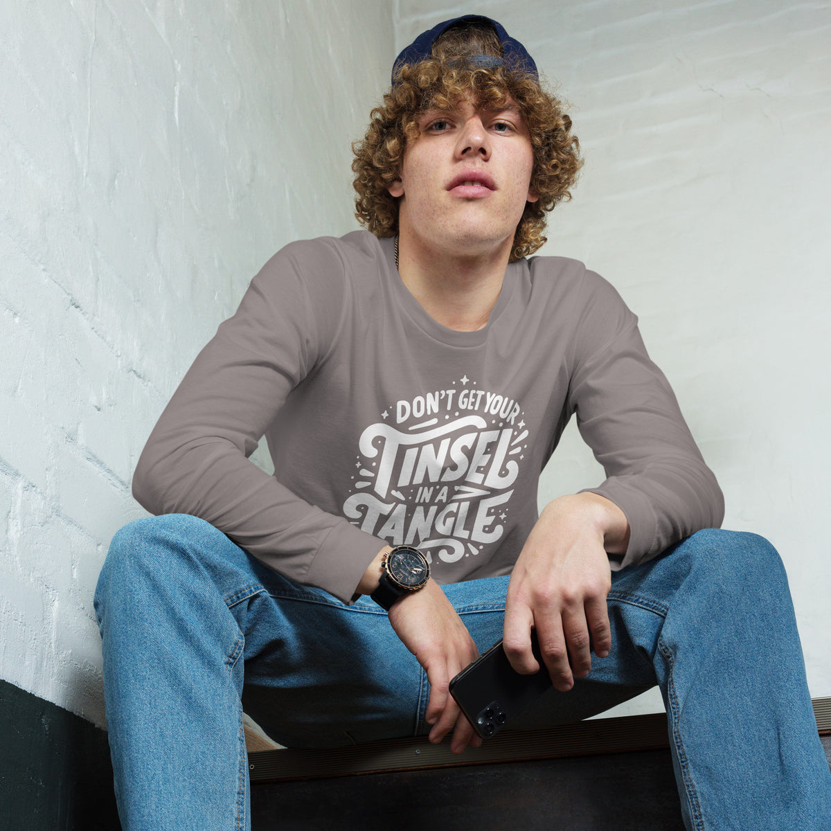 Don't Get Your Tinsel in a Tangle Sleeve Tee
