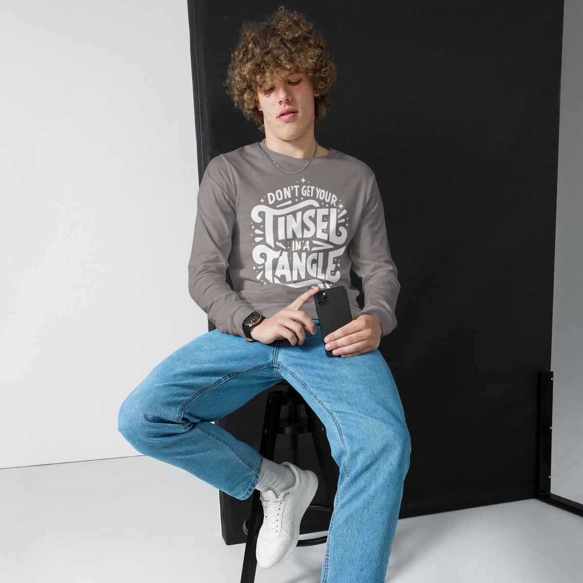 Don't Get Your Tinsel in a Tangle Sleeve Tee